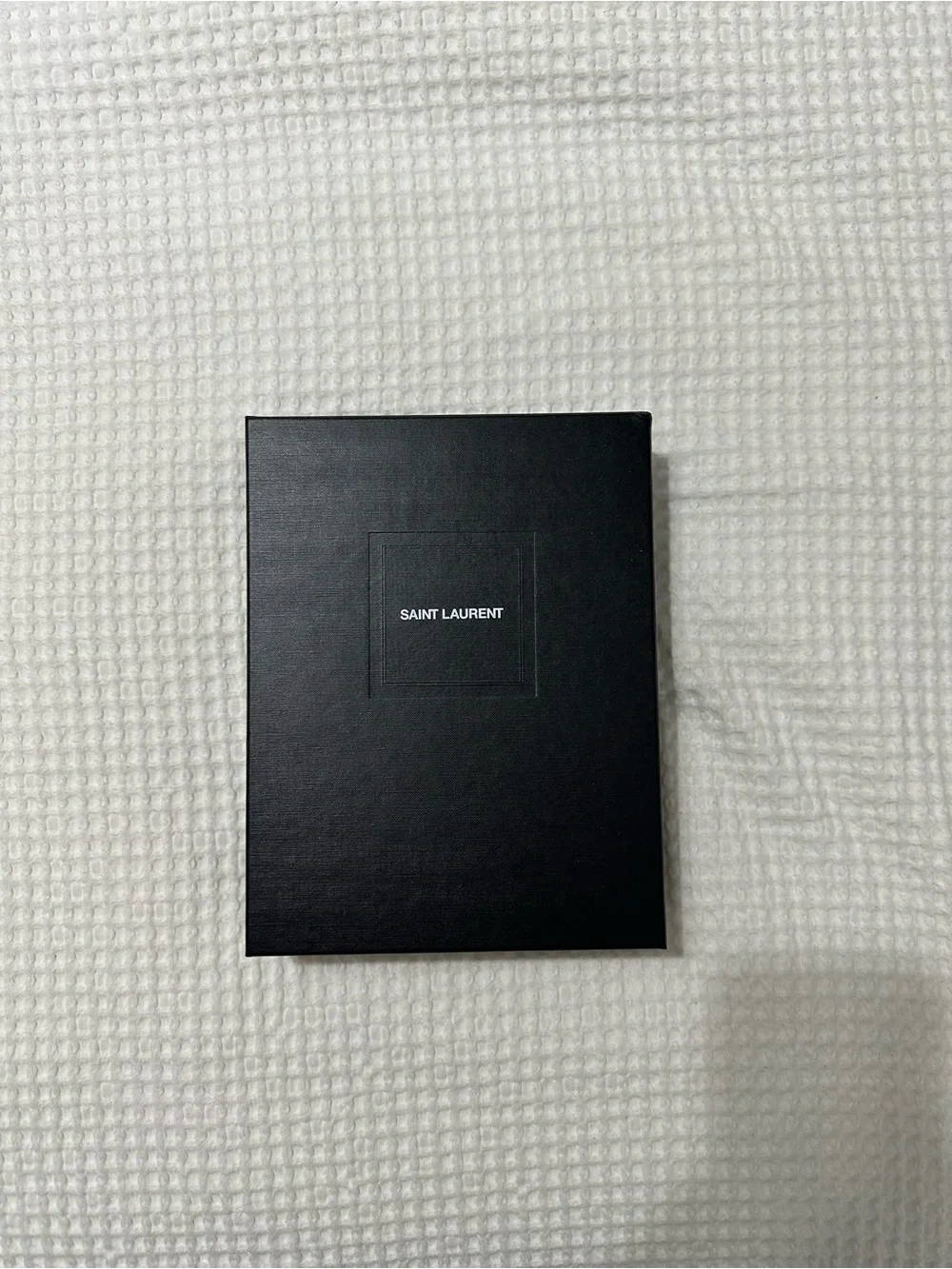 YSL Monogram Large Bill Pouch in Grained Leather